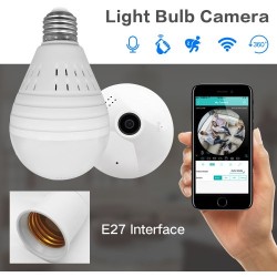 Wifi Panoramic Camera Wireless IP LED Light Bulb